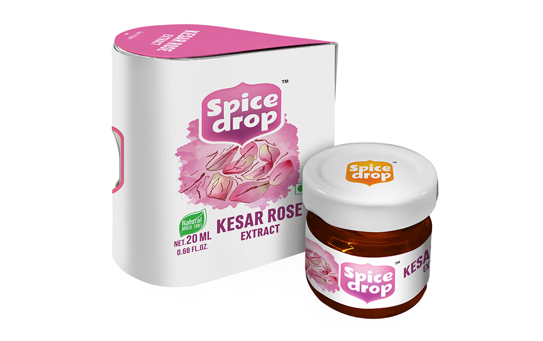 Spice Drop Kesar Rose Extract    Pack  20 millilitre
